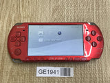 PSP-3000 RADIANT RED Console Japan - With Defects GE1941