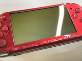 PSP-3000 RADIANT RED Console Japan - With Defects GE1942
