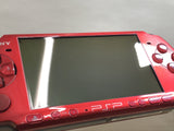 PSP-3000 RADIANT RED Console Japan - With Defects GE1943