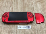 PSP-3000 RADIANT RED Console Japan - Not Working GE2059 - Photo 1