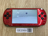 PSP-3000 RED & BLACK Console Japan - With Defects GE2069 - Photo 1