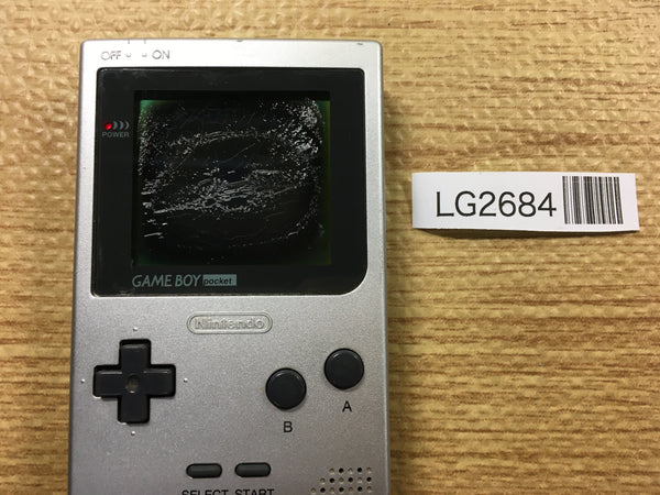 LG2684 Plz Read Item Condi GameBoy Pocket Silver Game Boy Console Japan