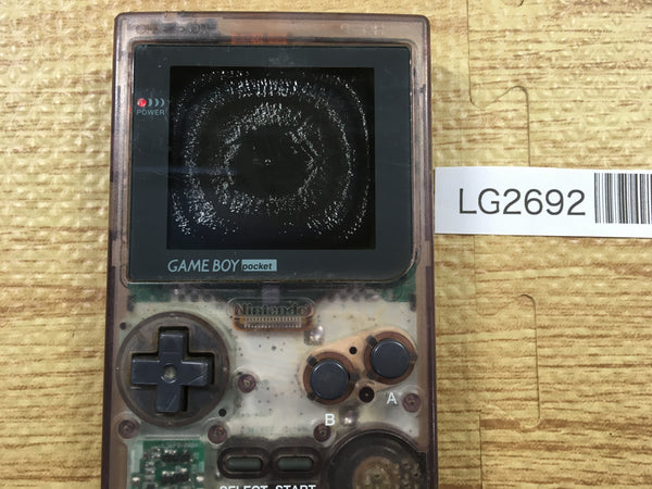 LG2692 Plz Read Item Condi GameBoy Pocket Clear Purple Game Boy Console Japan
