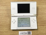 LG2759 Plz Read Item Condi Nintendo DS Lite Crystal White Console Japan