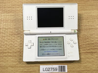 LG2759 Plz Read Item Condi Nintendo DS Lite Crystal White Console Japan
