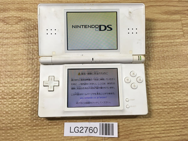 LG2760 Plz Read Item Condi Nintendo DS Lite Crystal White Console Japan