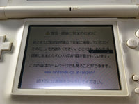 LG2762 Plz Read Item Condi Nintendo DS Lite Crystal White Console Japan