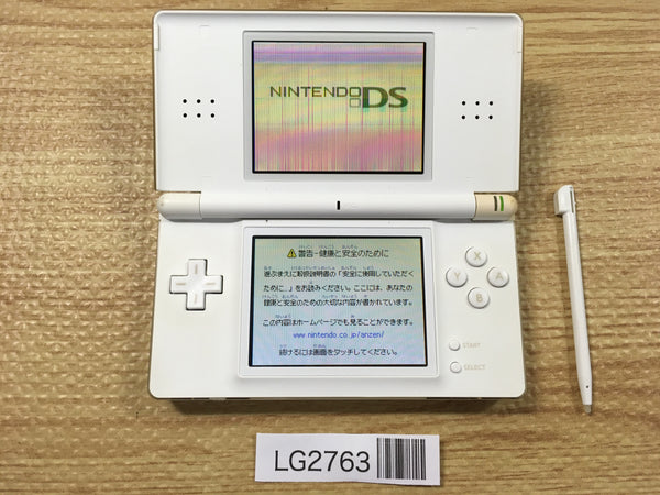 LG2763 Plz Read Item Condi Nintendo DS Lite Crystal White Console Japan