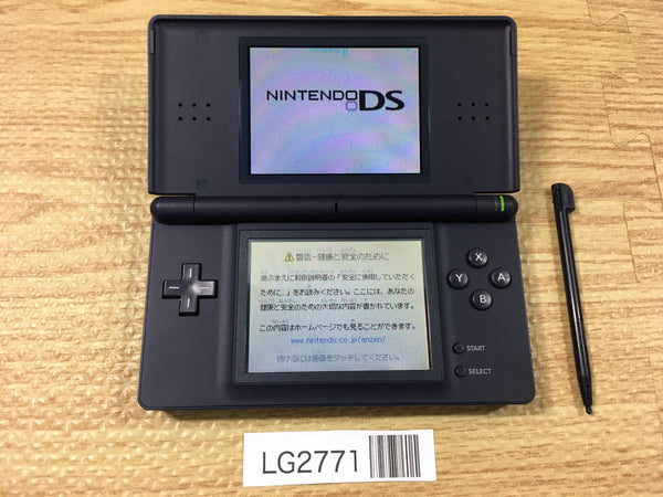 LG2771 Plz Read Item Condi Nintendo DS Lite Enamel Navy Console Japan