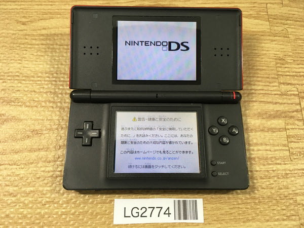 LG2774 Plz Read Item Condi Nintendo DS Lite Crimson Black Console Japan