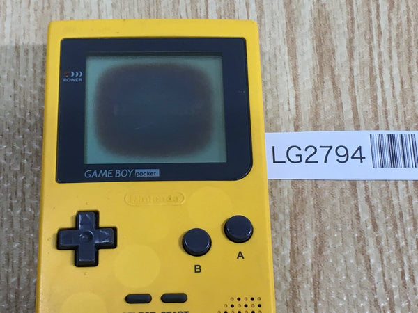 LG2794 Plz Read Item Condi GameBoy Pocket Yellow Game Boy Console Japan