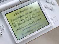 LG2884 Plz Read Item Condi Nintendo DS Lite Crystal White Console Japan