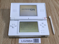LG2884 Plz Read Item Condi Nintendo DS Lite Crystal White Console Japan