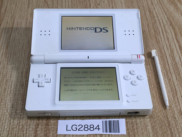 LG2884 Plz Read Item Condi Nintendo DS Lite Crystal White Console Japan