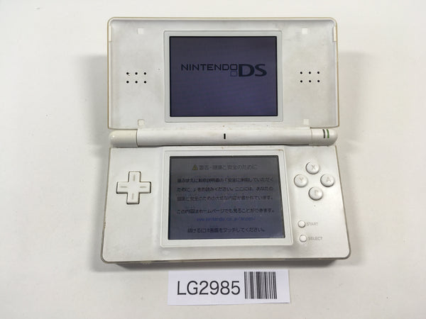 LG2985 Plz Read Item Condi Nintendo DS Lite Crystal White Console Japan