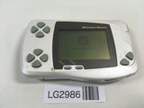 LG2986 Plz Read Item Condi Wonder Swan Pearl White Bandai Console Japan