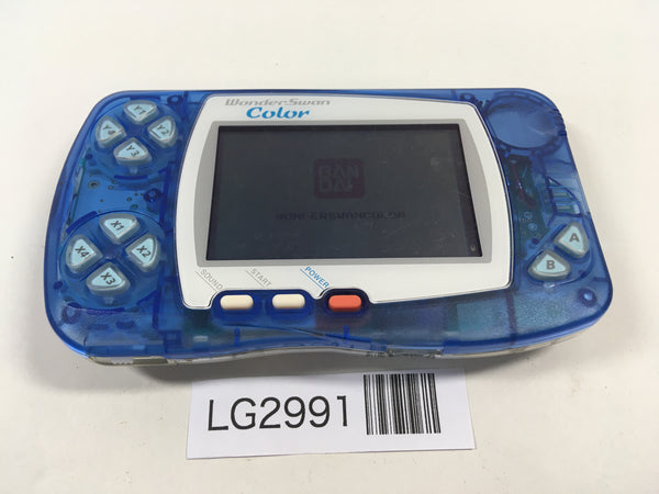 LG2991 PlzReadItemCondi Wonder Swan Color Crystal Blue Bandai Console Japan