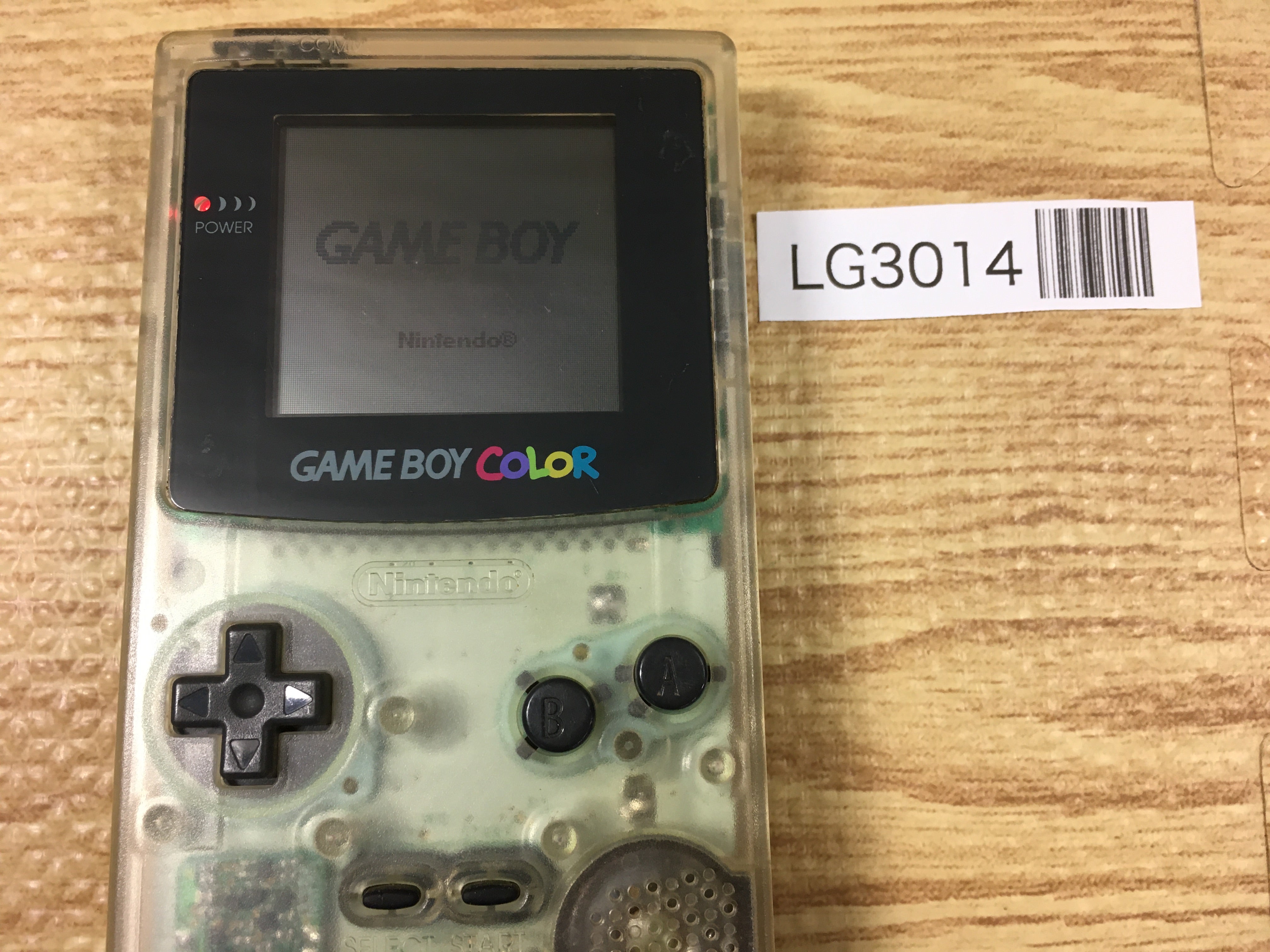 LG3014 Plz Read Item Condi GameBoy Color Clear Game Boy