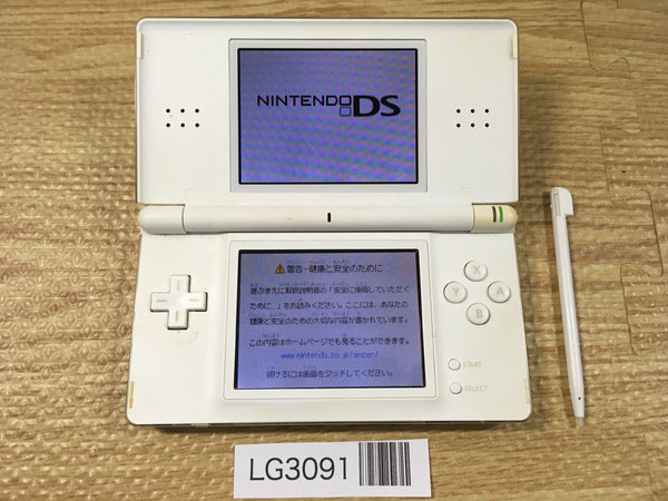 LG3091 No Battery Nintendo DS Lite Crystal White Console Japan