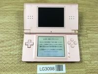LG3098 Plz Read Item Condi Nintendo DS Lite Noble Pink Console Japan