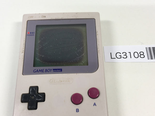 LG3108 Plz Read Item Condi GameBoy Pocket Gray Grey Game Boy Console Japan