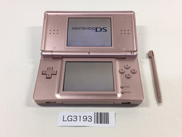 LG3193 Plz Read Item Condi Nintendo DS Lite Metallic Rose Console Japan