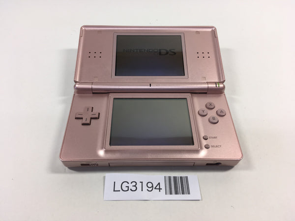 LG3194 Plz Read Item Condi Nintendo DS Lite Metallic Rose Console Japan