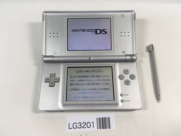 LG3201 Plz Read Item Condi Nintendo DS Lite Gross Silver Console Japan