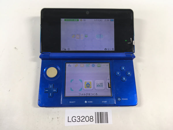 LG3208 No Battery Nintendo 3DS Cobalt Blue Console Japan