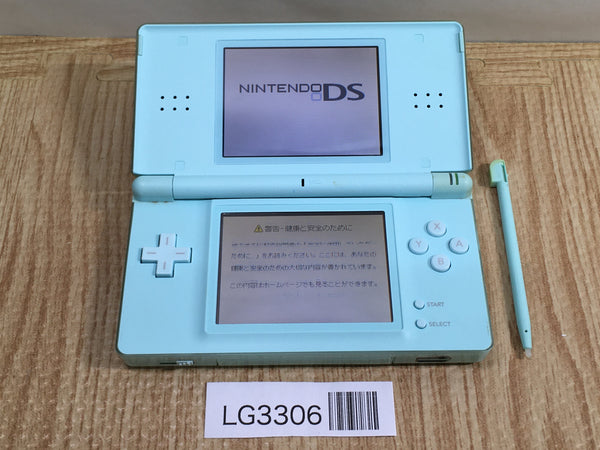 LG3306 Plz Read Item Condi Nintendo DS Lite Ice Blue Console Japan