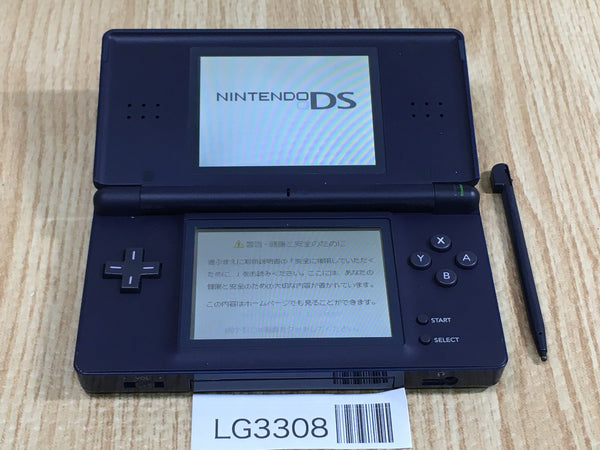 LG3308 No Battery Nintendo DS Lite Enamel Navy Console Japan
