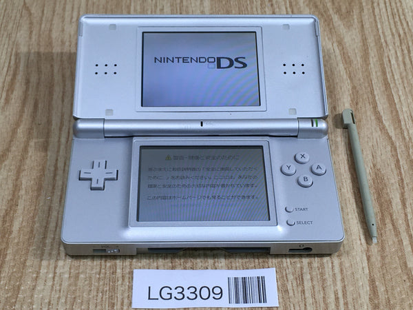 LG3309 Plz Read Item Condi Nintendo DS Lite Gross Silver Console Japan