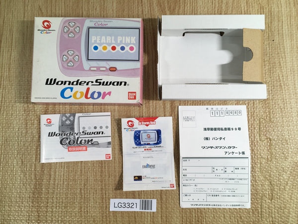 LG3321 Wonder Swan Color Box Only Console Japan