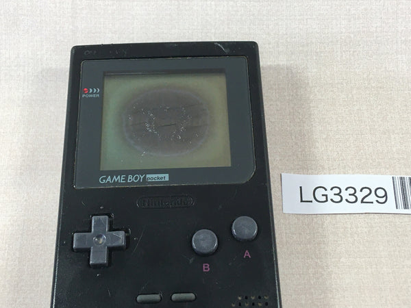LG3329 Plz Read Item Condi GameBoy Pocket Black Game Boy Console Japan
