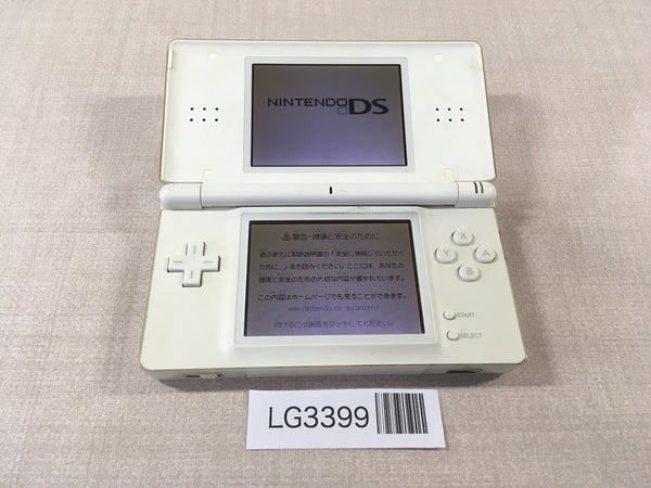 LG3399 Plz Read Item Condi Nintendo DS Lite Crystal White Console Japan