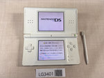 LG3401 Plz Read Item Condi Nintendo DS Lite Crystal White Console Japan