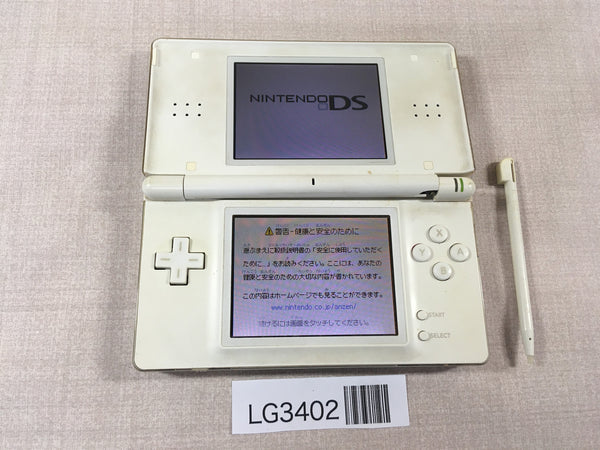 LG3402 Plz Read Item Condi Nintendo DS Lite Crystal White Console Japan