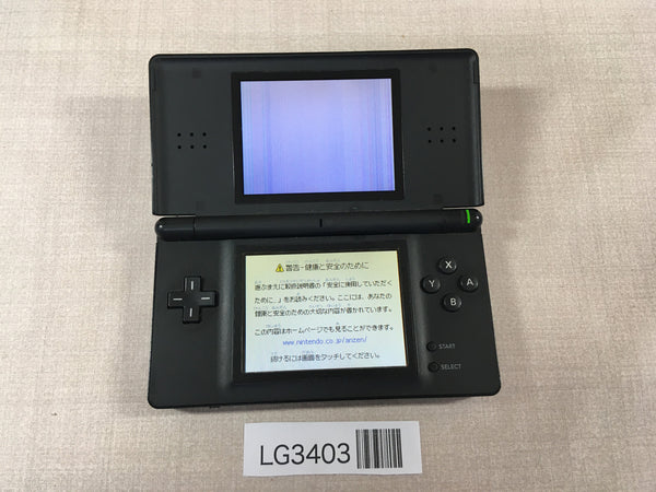 LG3403 Plz Read Item Condi Nintendo DS Lite Jet Black Console Japan