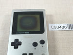 LG3430 Plz Read Item Condi GameBoy Pocket Silver Game Boy Console Japan