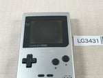 LG3431 Plz Read Item Condi GameBoy Pocket Silver Game Boy Console Japan