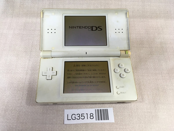LG3518 Plz Read Item Condi Nintendo DS Lite Crystal White Console Japan