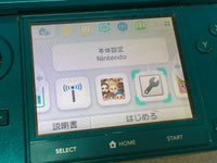LG3524 Plz Read Item Condi Nintendo 3DS Aqua Blue Console Japan