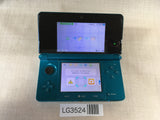 LG3524 Plz Read Item Condi Nintendo 3DS Aqua Blue Console Japan
