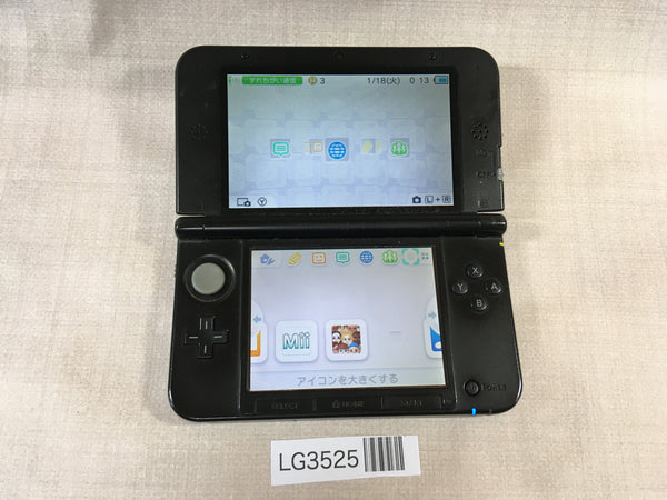 LG3525 Plz Read Item Condi Nintendo 3DS LL XL 3DS Blue Black Console Japan
