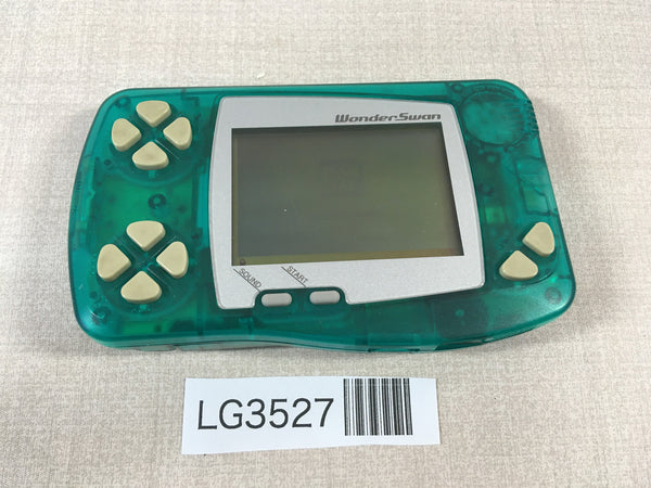 LG3527 Plz Read Item Condi Wonder Swan Skeleton Green Bandai Console Japan