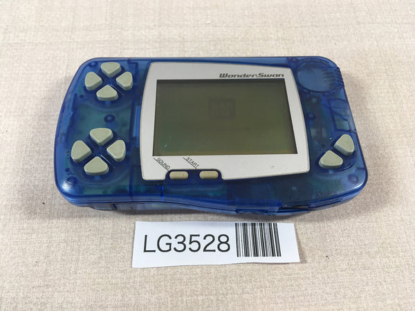 LG3528 Plz Read Item Condi Wonder Swan Skeleton Blue Bandai Console Japan