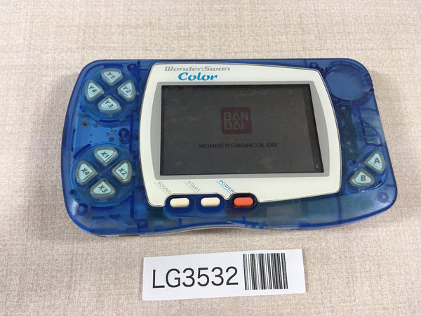 LG3532 PlzReadItemCondi Wonder Swan Color Crystal Blue Bandai Console Japan