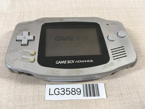 LG3589 Plz Read Item Condi GameBoy Advance Silver Game Boy Console Japan