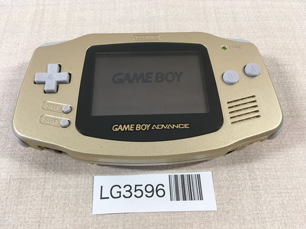 LG3596 Plz Read Item Condi GameBoy Advance Gold Game Boy Console Japan