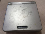 LG3607 Plz Read Item Condi GameBoy Advance SP Platinum Silver Game Boy Console Japan